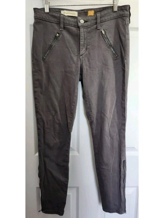 Pilcro & The Letterpress Denim - Pilcro & The Letterpress Women 30 Skinny Leg Zipper Pocket Ankle Denim Jeans